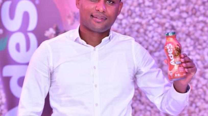 Melkamu Abebe  Managing Director, Coca-Cola Beverages Africa in Uganda during the launch